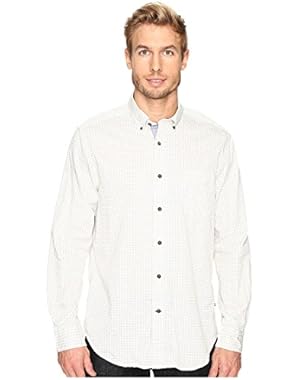 Mens Long Sleeve Printed Twill