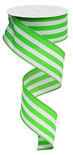 Wide Stripe Wired Edge Ribbon (1.5