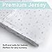 Kids N’ Such Jersey Knit Cotton Baby Changing Pad Cover & Diaper Changing Pad Liner, Gray, 2 Pack