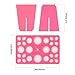 Docolor Air Dry Organizing Cosmetic Makeup Brush Tower Tree Holder Cleaner Tool(Pink)