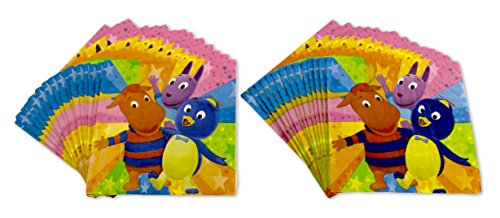 Backyardigans Birthday party lunch napkins for 16 (32 napkin set)