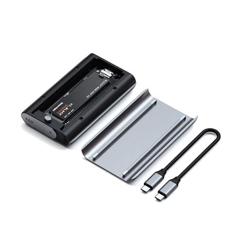 SATECHI USB4 NVMe SSD Pro Gehäuse, 40 Gbit/s Aluminium- und Polycarbonat-Design, bis zu 16 TB, UASP SSD Trim, für 2280/2260/2242/2230 mm Laufwerke (SSD Nicht enthalten) thumbnail 1