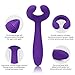 G-Spot Rabbit 3 Motors Dildo Vibrator Adult Toys - Adorime Silicone Waterproof Clitoris Vagina Penis Stimulator Massager Sex Things for Men, Women & Couples (Purple)