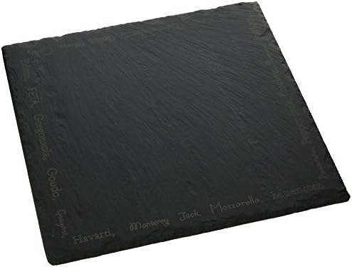 JK Adams Large Rectangle Slate Server Cheese Board, 12-Inch Square