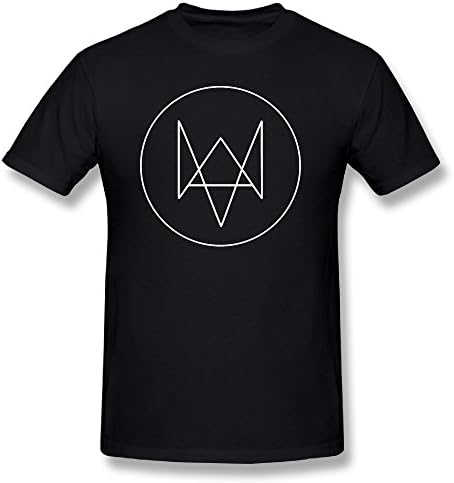 YIYONGFENGZHEN Men's Watch Dogs Game T-shirt M Black
