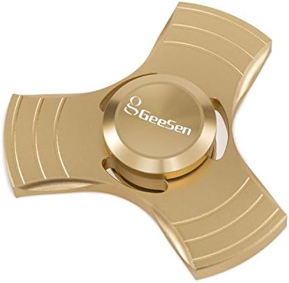 Fidget Spinner,Hand Spinner EDC Toy,Tri-Spinner Fidget Toy is A Good Time killer,Anxiety and Stress Relief and Make you focusing,Perfect for Adult &amp; Kids (Gold Aluminum)