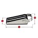 SleekStopper SW-041C Decorative Stainless Steel Door Stopper with Rubber Treads and Metal Handle (2 Pack)