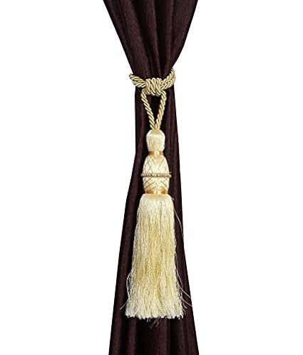 Home Desirica Set Of 6 Beautiful Curtain Tie Backs (Tassels)