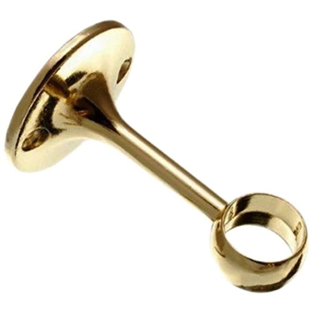 Merriway BH01999 EB Towel Rail Centre Support Bracket, 19mm (3/4 inch) - Brass Plated 19 mm