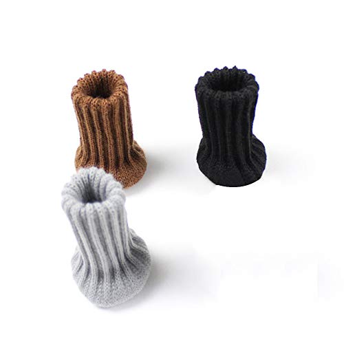 Conblomi 24 PCS Chair Leg Socks Non Slip Anti-Noise High Elastic Chair Leg Floor Protectors Caps Set, Knitted Furniture Sock fit Diameter from 1\