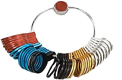 29pc Color Aluminium Ring Sizer : Size 1-15 In Half Size Steps : ( Pack of 1 Pc )