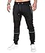 MODCHOK Men's Jogger Sweatpants Fleece Pants Workout Trousers Slim Fit Tracksuit A-Black S