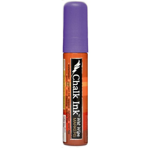 Chalk Ink Bold Wet Wipe Marker, 15 mm, Grape Jelly
