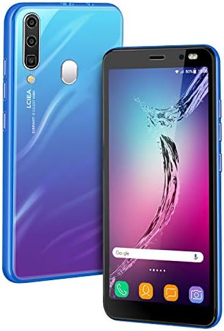 SIM-Free & Unlocked Mobile Phones, NeoMan Android GO 3G Beatiful Smartphone with 5.5 Inch HD IPS Display, 2800mAh Big Battery,Dual SIM Dual Cameras and Durable Cell phones (A60-Blue)