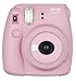 Fujifilm Instax Mini 8+ (Strawberry)Instant Film Camera W/ Self Shot Mirror + Fujifilm Instax Mini 3 Pack Instant Film(60 Shoots) + Case + Batteries Top Kit - International Version (No Warranty)