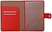 Travelambo RFID Blocking Genuine Leather Passport Holder Wallet Cover Case Wing Pocket (Red)