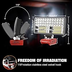 Akocire Max 6000 LM 38W  2 Modes Cordless LED