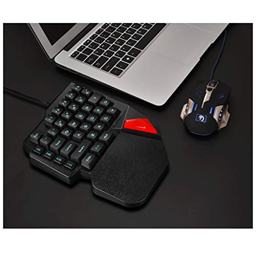 PCF Metal Machinery One Hand Keyboard Wired Game Computer Notebook Left ...