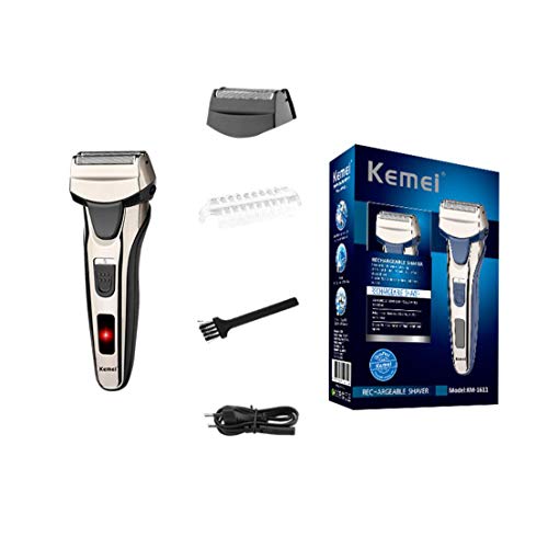 Foil Shaver Men Shaver Lithium Battery Rechargeable Cordless Mens Electric Razor Pop up Trimmer with Extra Shaver Head,Protective Cap - Thumbnail 6