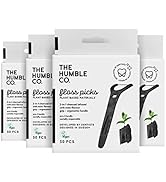 The Humble Co. Natural Dental Floss Picks (200 Count) - Vegan, Sustainable