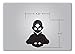 Avatar The Last Airbender Aang Die-Cut Decal Vinyl Sticker for MacBook Laptop Car (Gloss Black, MacBook with Reflective Apple)