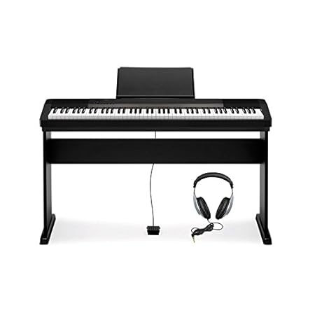 Casio CDP Piano digital con soporte teclas notas canciones color negro