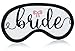 Bride Sleep Masks - Bundle Set of 6 Premium Soft Microfiber Sleep Masks Perfect for Weddings, Brides & Bachelorette Parties