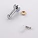 KES Coat Hooks, Towel Robe Single Hook (2 Pack Brass Chrome) Wall Mount Polished, A1066-P2