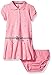 Nautica Baby Girls' Printed Pique Dress with Pleated Skirt and Stripe Bow