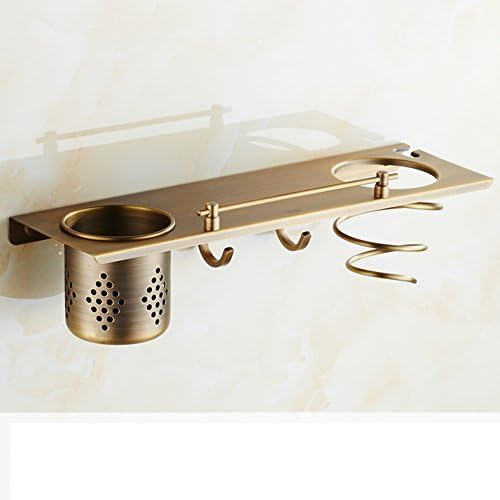 Continental antique copper hair dryer rack/Wall mount hair dryer/Bathroom racks/ Storage Dryer Rack-A