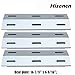 Hisencn Replacement Parts for Ducane 3100, 3200, 3400, 4100, 4200, 30400040, 30400042, 30400041, 30400046, Stainless Steel Burner Tube & Heat Plate for Ducane 3-Burner Gas Grill Replacement Parts