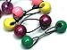 Crispy Collection Twinbead Bubble Ball Ponytail Elastics 10 Pieces (3 PACK, BT112)