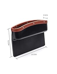 AUTOFAN   Organizador de bolsillos de piel sintética para el coche, para el asiento del coche