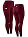 NELEUS 2 Pack Tummy Control High Waist Running Workout Leggings,9017,Black,Red,US XL,EU 2XL