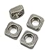 100pcs 304 Stainless Steel Square Nuts M4