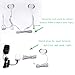 Flexible Extendable Cables for AIBOO LED Under Cabinet Lighting Kit White Cord 60 inch Extension Cords (2-pin White Cords, 4 Packs)