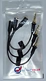 3 GenTech Generic Replacement Headphone Wires With 3 Black Cover / Screws for Iphone 4 / 4S LifeProof Cases