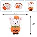 Anboor 5.1 Inches Squishies Pumpkin Bear Kawaii Slow Rising Scented Squishies Stress Relief Kid Toys Halloween Decorative Props Gift