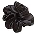 Navy Blue Satin Hair Scrunchies