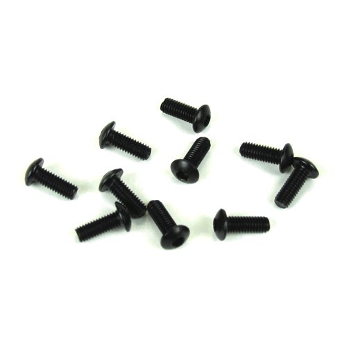 Tekno RC M3X8mm Button Head Screws (Black, 10Pcs) 1402