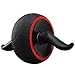 Ab Roller Wheel Power Wheel Exercise Fitness Abdominal Carver with Knee Mat Anti-Slip Handles ,Training Equipment
