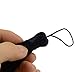 Makhry 20pcs 4.3 Inch Handmade Silky Floss Mini Tiny Craft Tassels with 2-Inch Cord Loop and Small Chinese Knot for Earrings, Souvenir, Bookmarks, DIY Craft Accessory,Tags (Black)