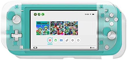 Transparent Cover Case and 1PC Glass Screen Protector Protective for NS Nintendo Switch Lite 2019