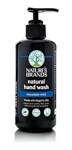 Image of Herbal Choice Mari Natural Hand Wash, Mountain Mint; 6.8floz UV Glass, Made with Organic