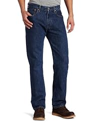 Apparel: Levis Mens 501 Original Fit Jean, Dark Stonewash, 34x32 - Levi's Clothing Mens