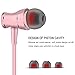 COSPOR in Ear Headphones with Mic Wired Earbuds, Hi-Res Stereo Sound, Noise-Isolating Earphones with 3.5mm Plug for Smartphones Music Players Tablet Computers (Rose Gold)thumb 1
