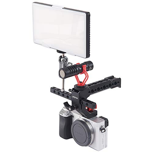 Poyinco Camera Top Handle Grip Cold Shoe Hot Shoe with Anti-Off Designed Adapter+15mm Rod Clamp - Thumbnail 4