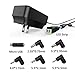 [Upgraded Version] 18W Universal AC/DC Adapter Switching Power Supply with 7 Selectable Adapter Tips & Micro USB Plug, for 3V to 12V Household Electronics and LED Strip