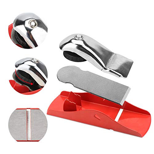 Mini Hand Planer, EnPoint Hand Planer Small Block Plane with Flat Base & 1.8 inch Blade Adjustable Wood Planer Woodworking Tool for DIY Making Smoothing Surface Gift for Carpenter Craftsman