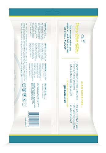 Goodwipes Down There Feminine Flushable Wet Wipes for Women, Shea-Coco Scent, 60 Wipe Pack, 3 Count (180 Wipes)